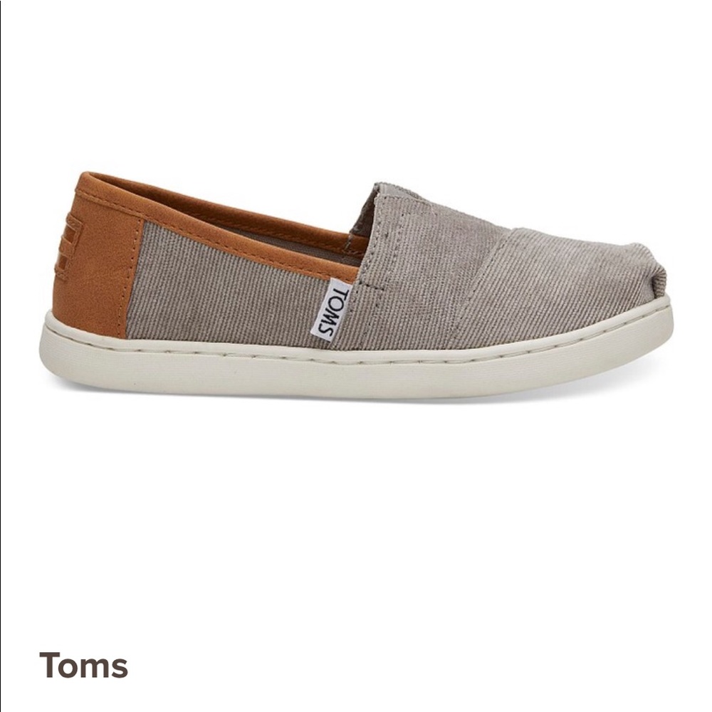 TOMS Classic Cement Micro Corduroy Slip ons